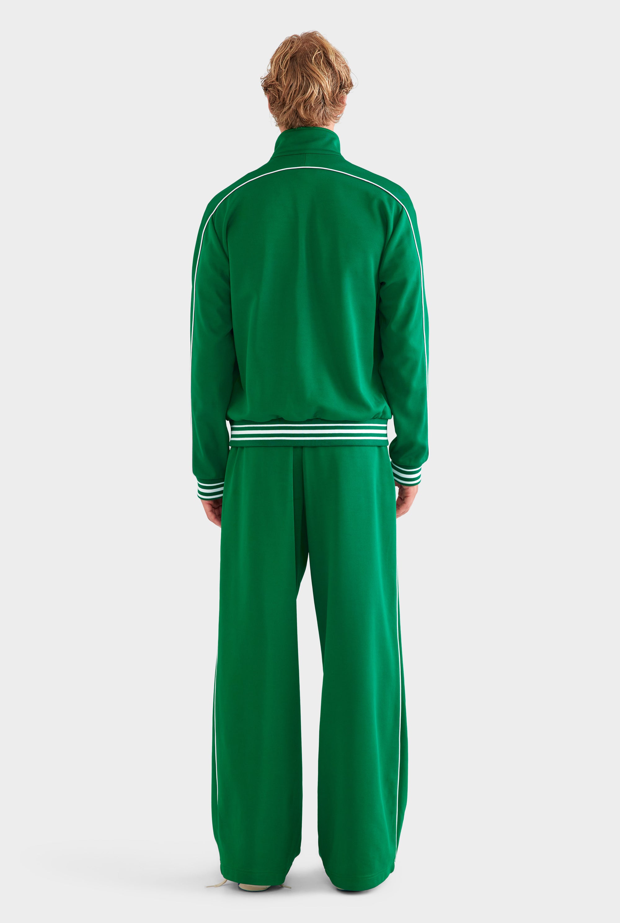 Jersey Zip Track Jacket - Bright Green