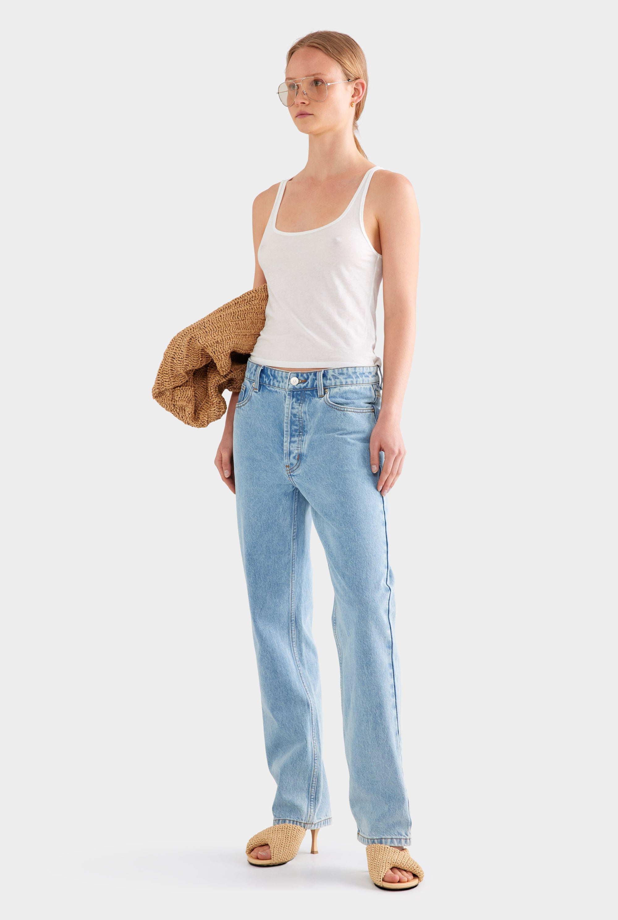Straight Leg Jean - Light Blue