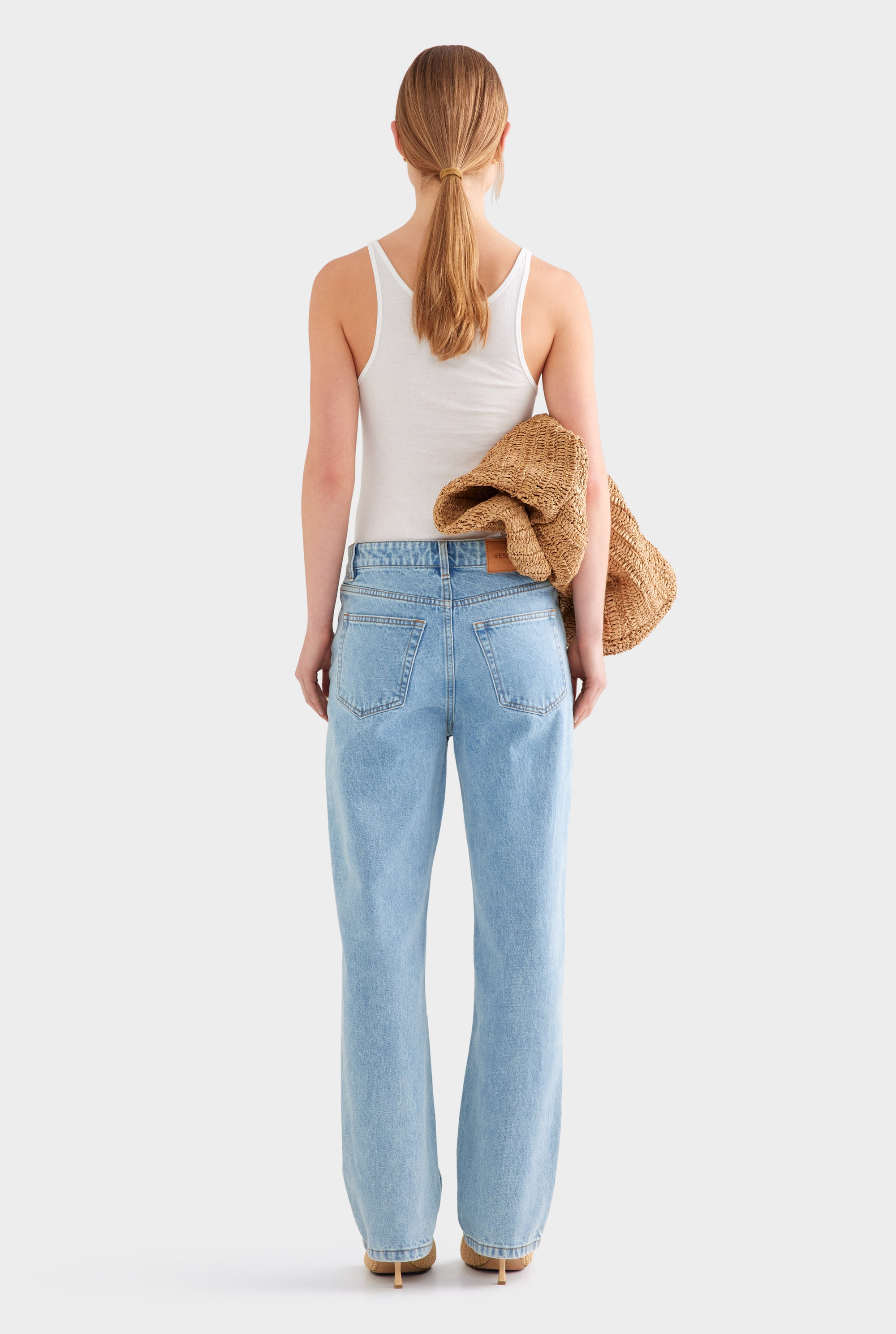 Straight Leg Jean - Light Blue