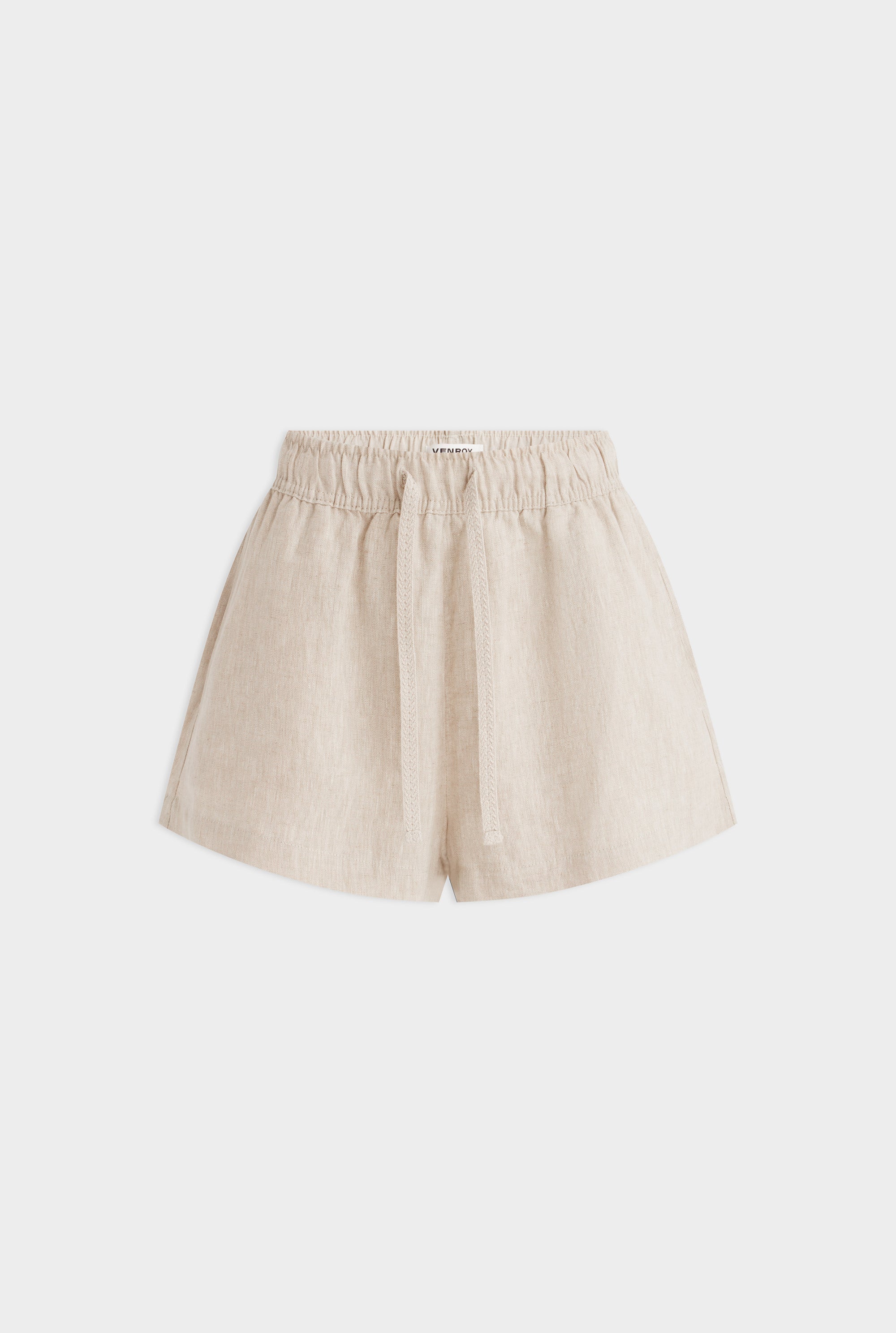 High Waisted Lounge Shorts - Sand