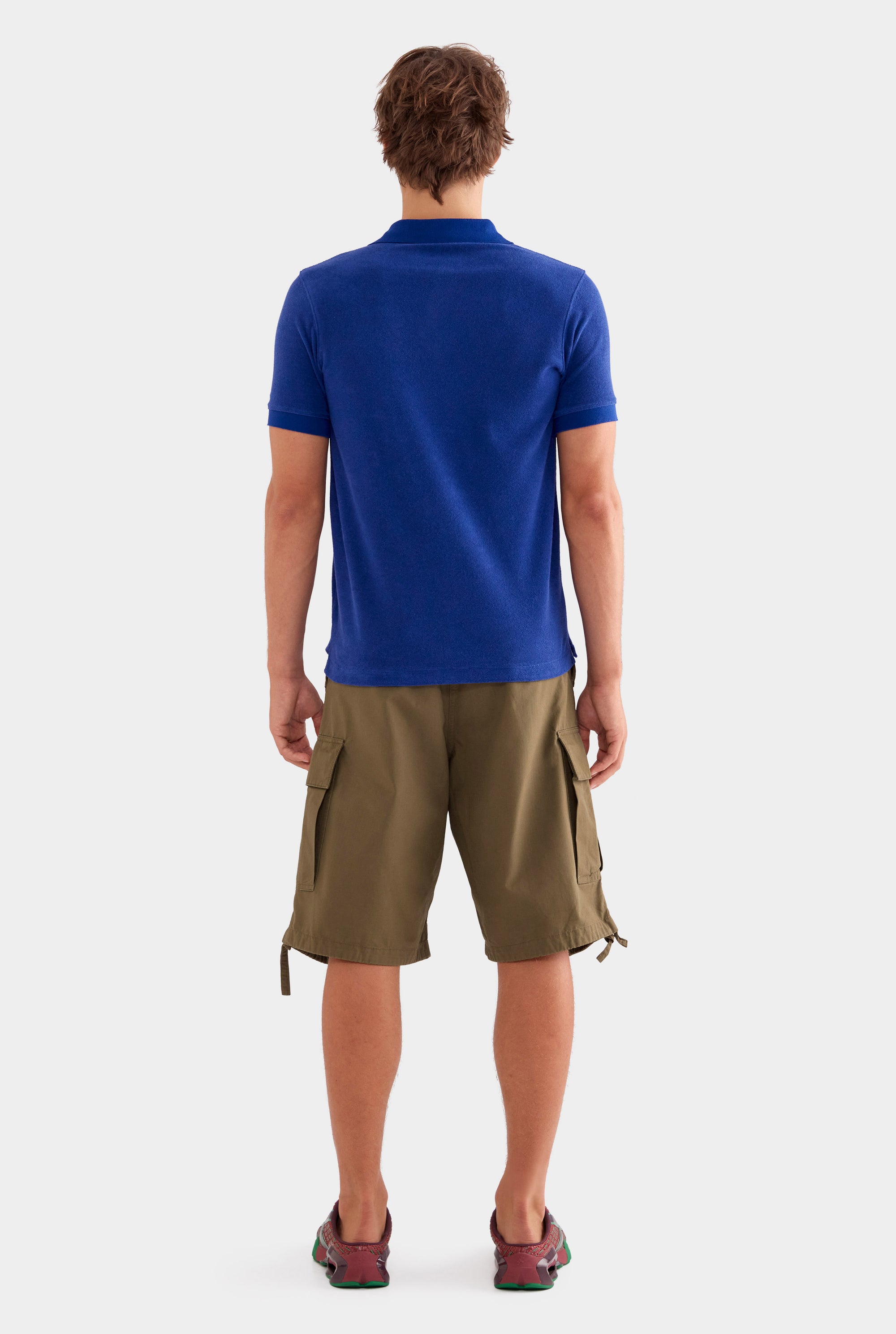Knitted Terry Polo - Blueberry