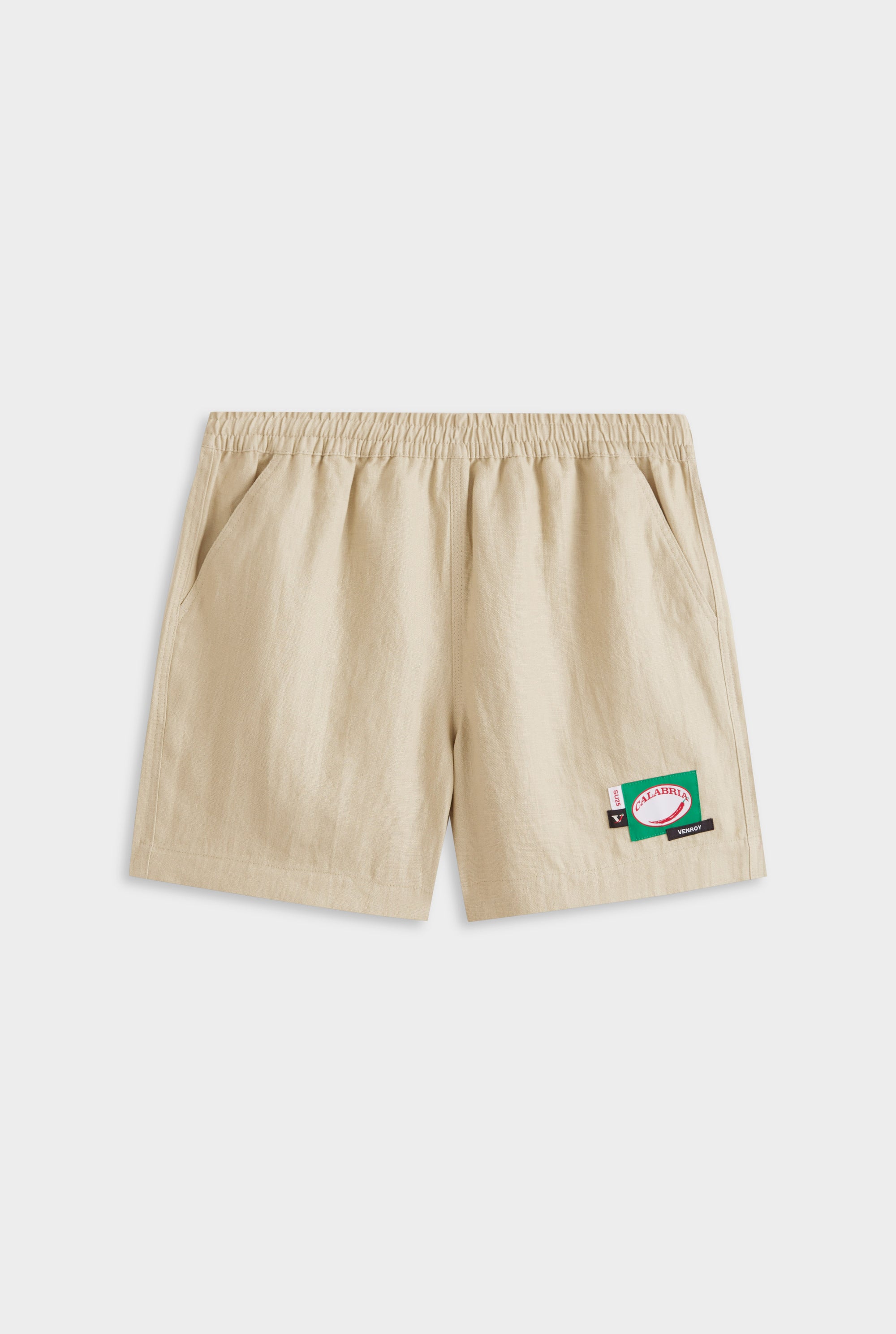 Lounge Short - Light Taupe/Multi Patch