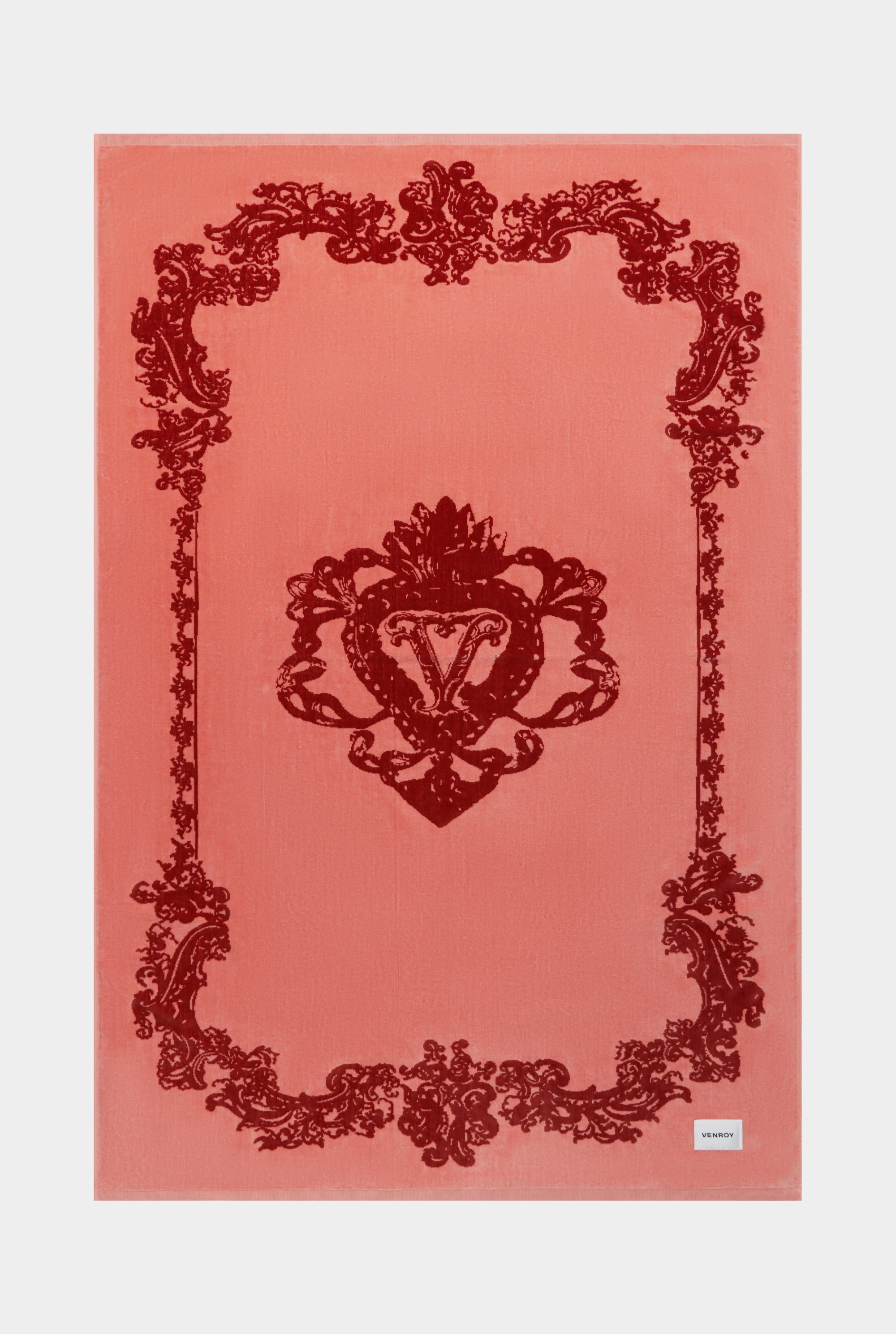 Sacred Heart Towel - Rose/Burgundy