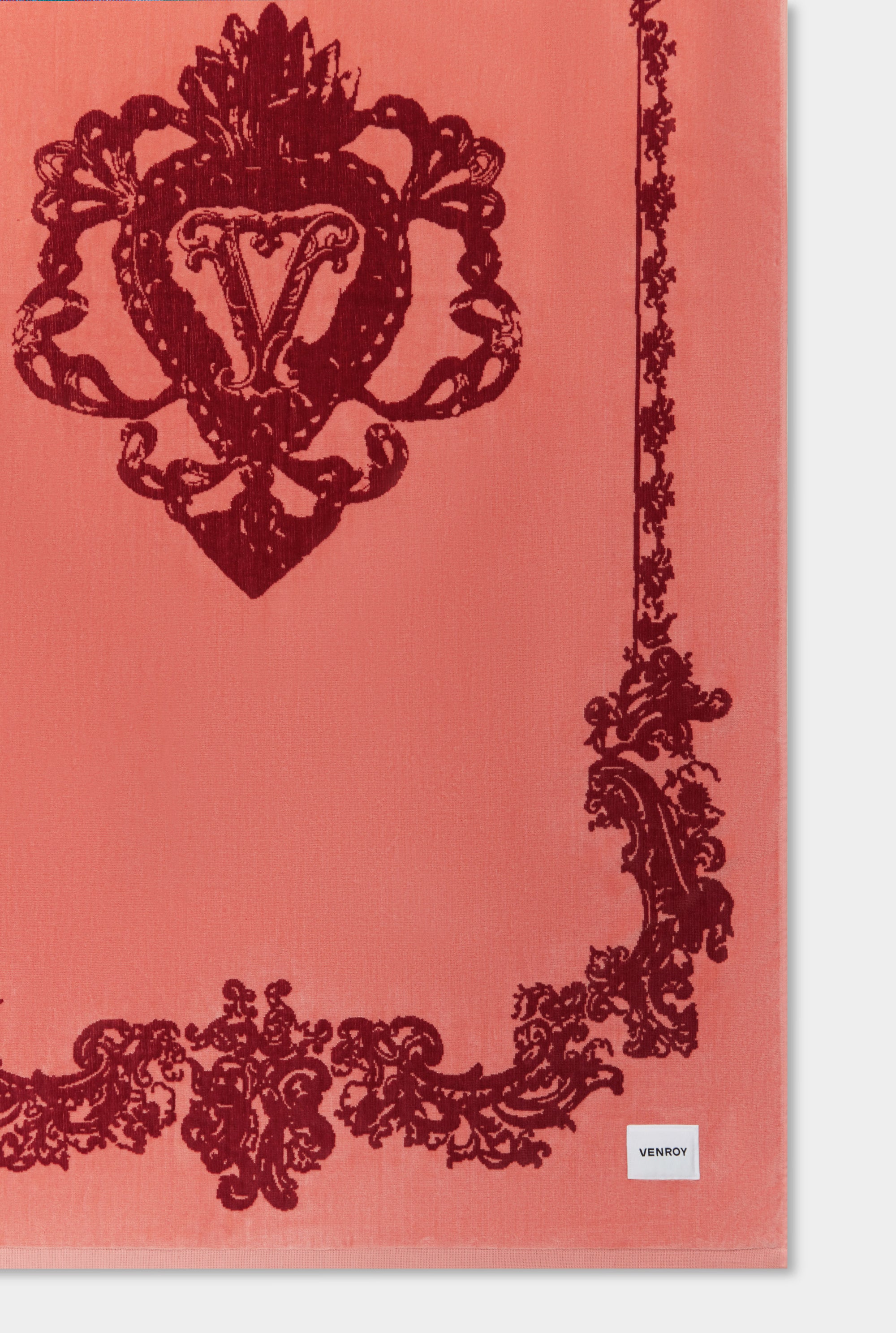 Sacred Heart Towel - Rose/Burgundy