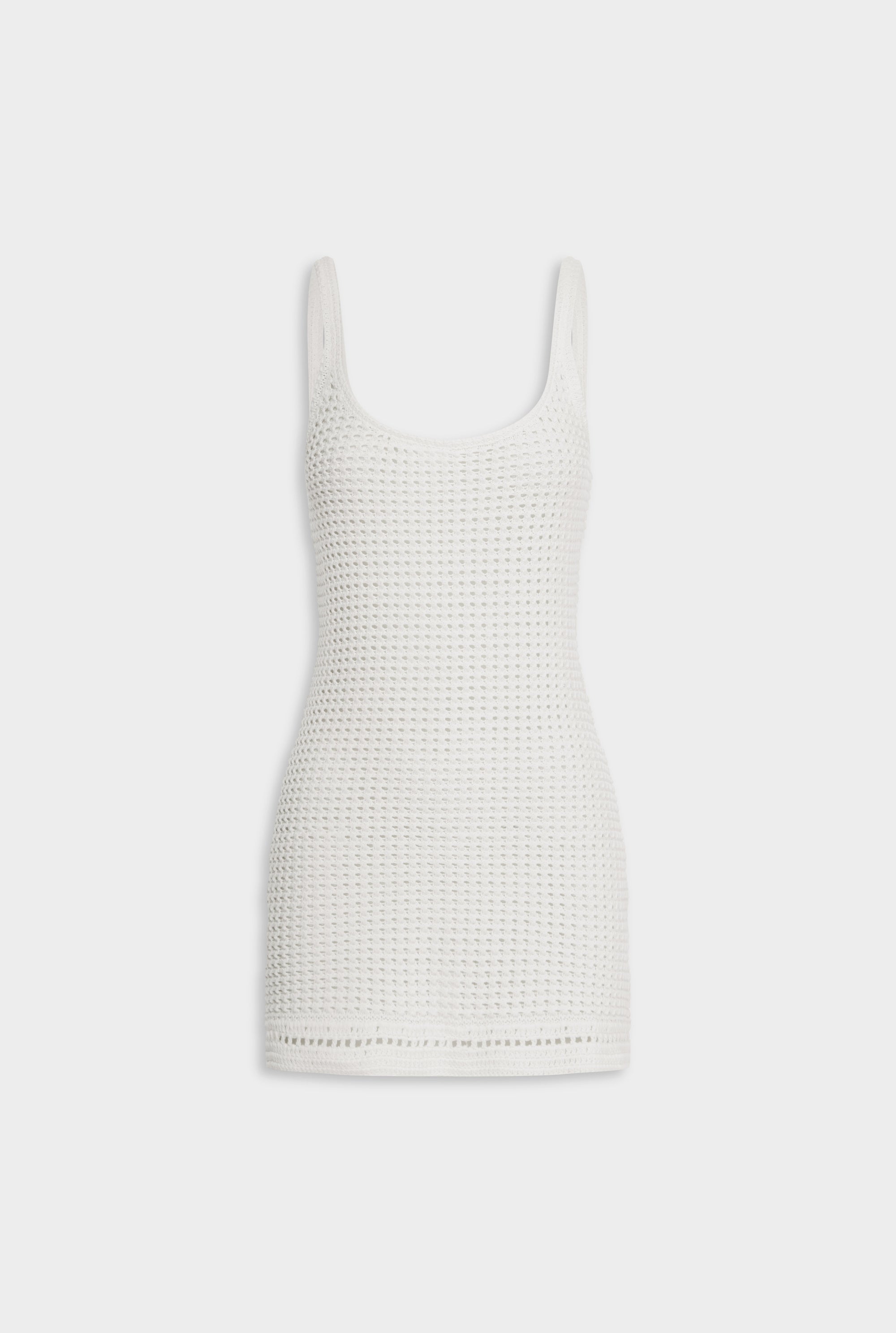Crochet Cami Mini Dress - Off White