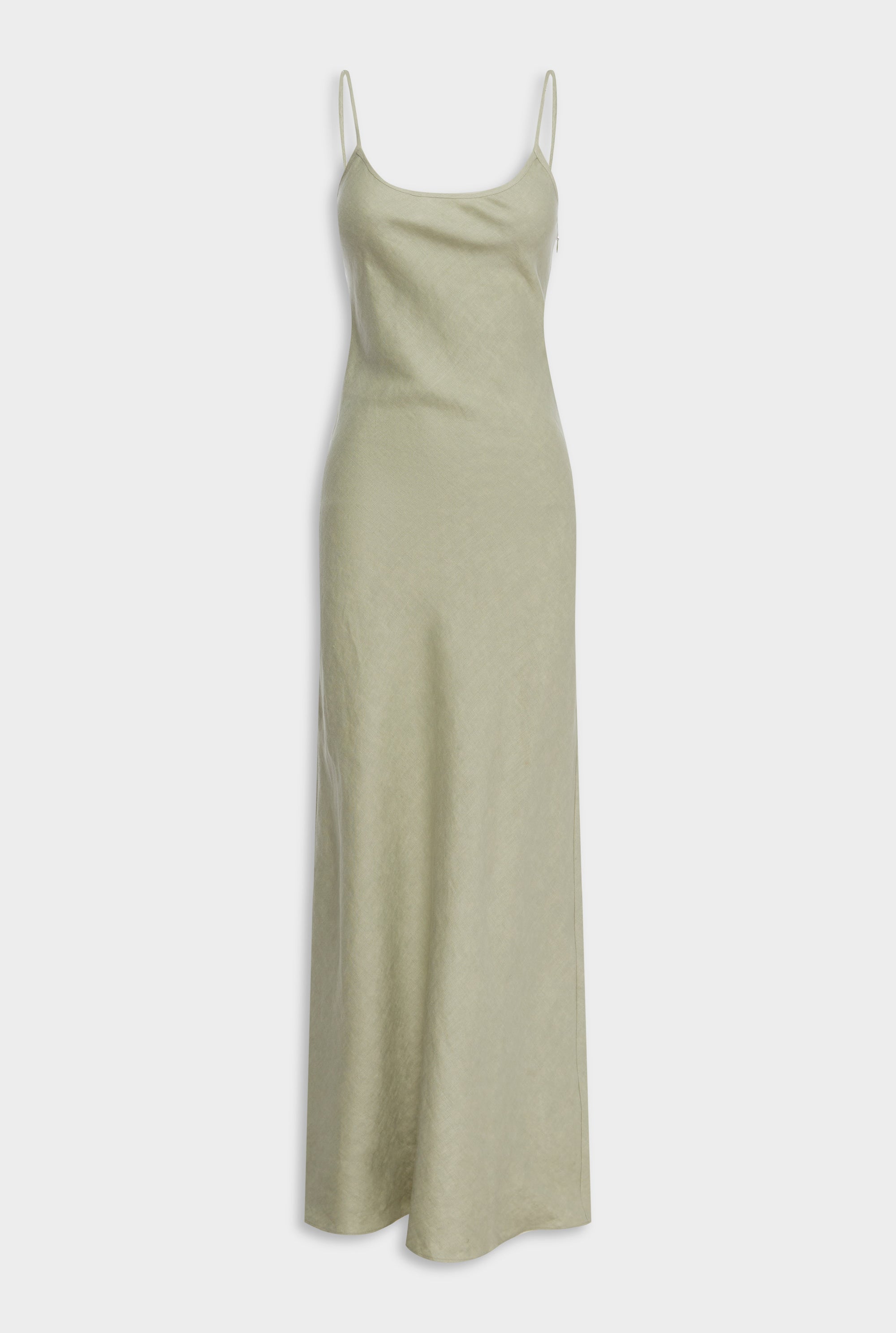 Linen Slip Dress - Pale Pistachio