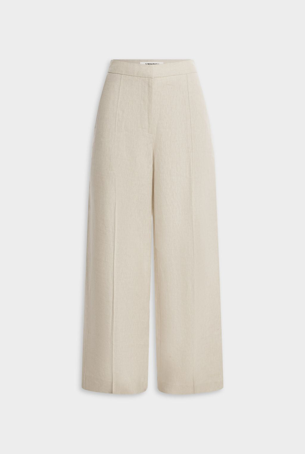 Panelled Linen Pant - Sand