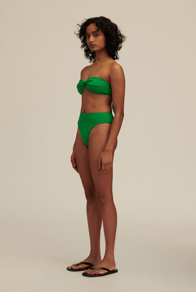 High Waisted Brief - Green