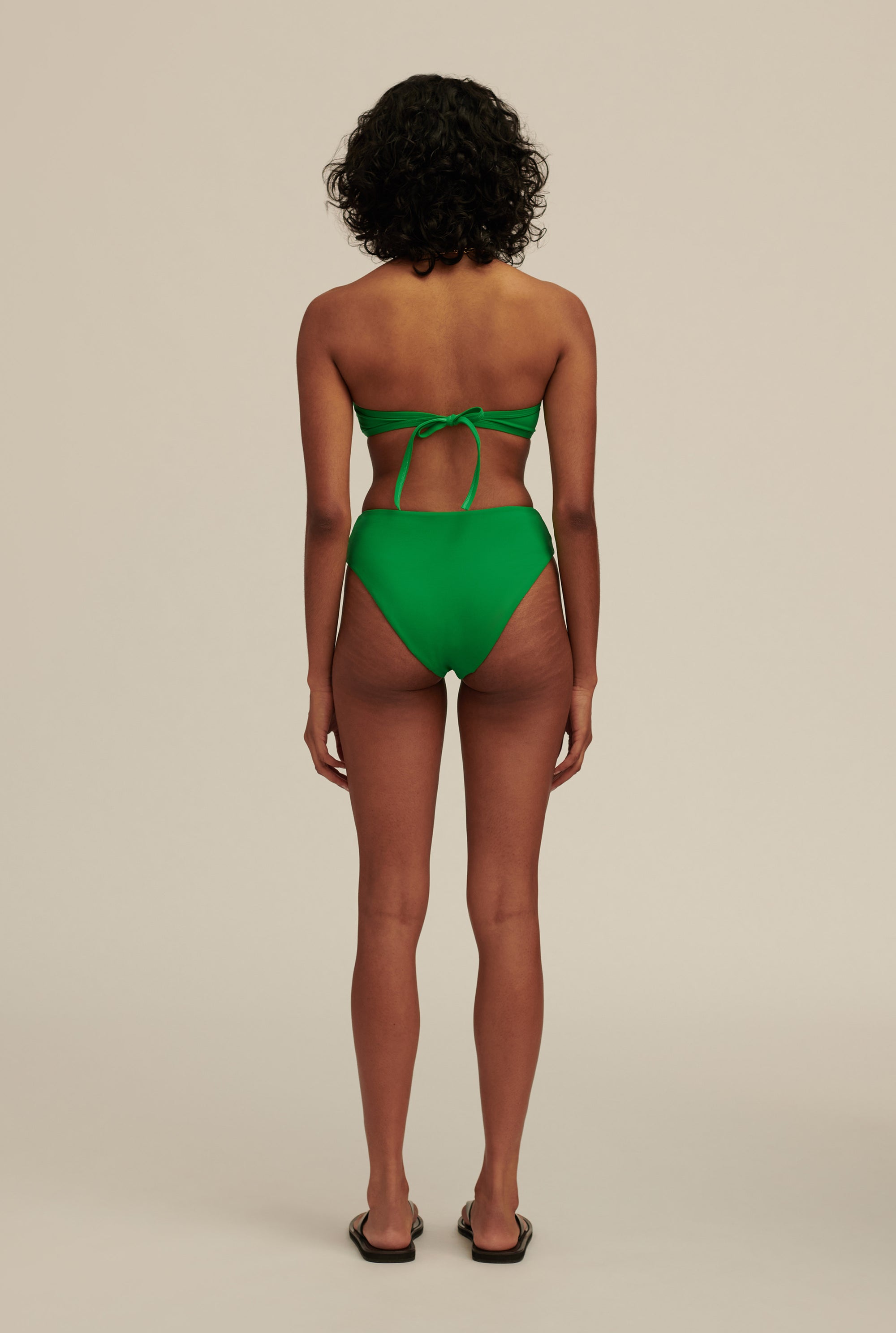 High Waisted Brief - Green