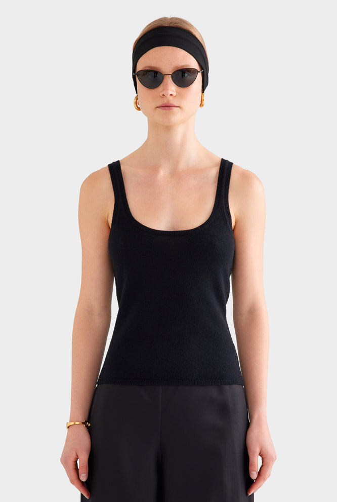 Cashmere Tank - Sand