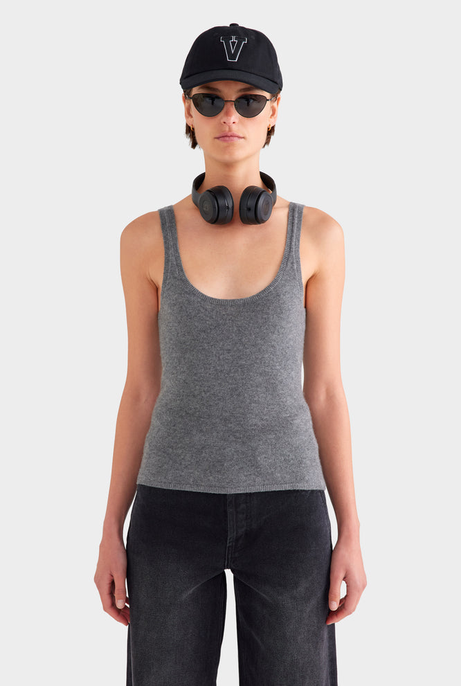 Cashmere Tank - Black