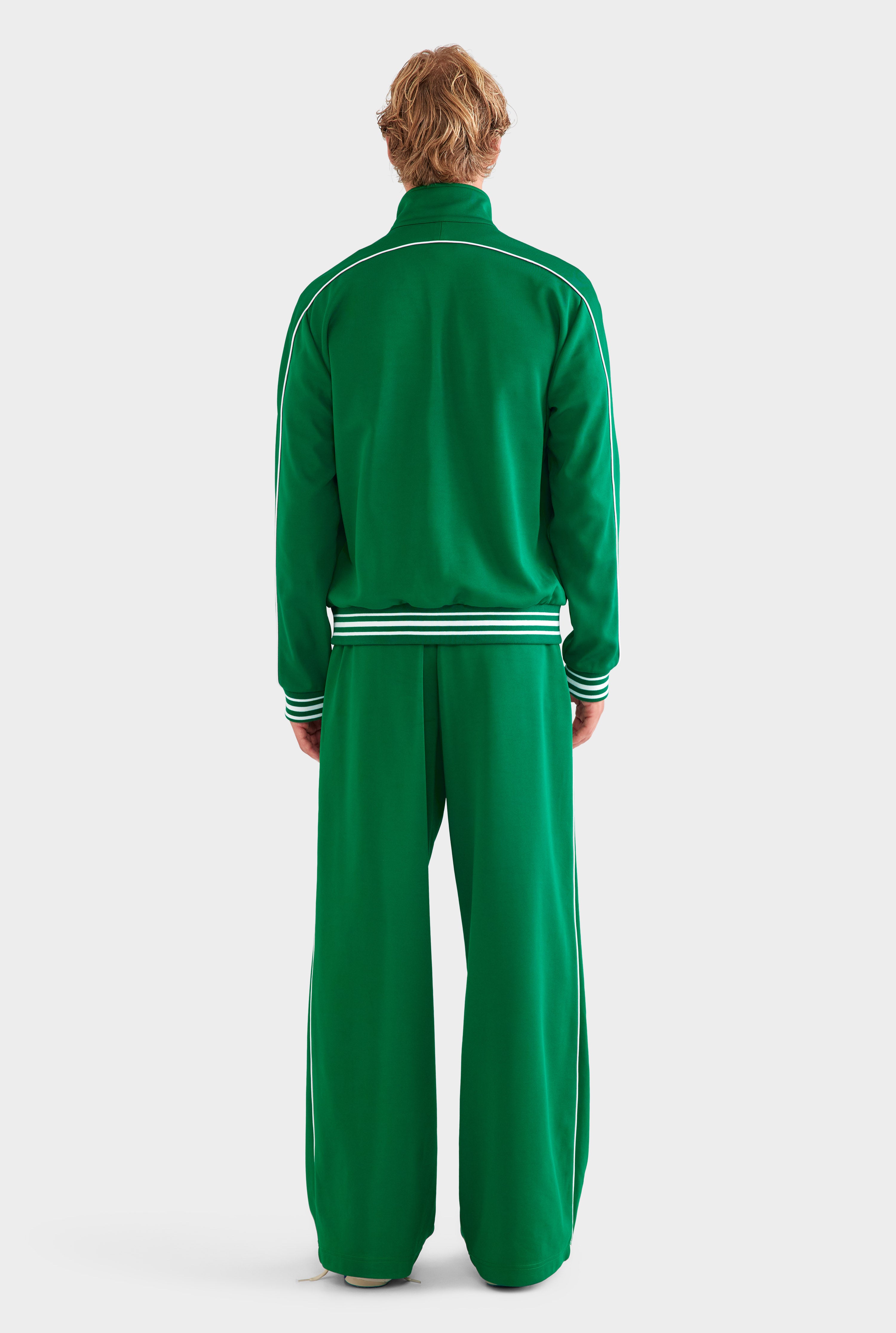 Jersey Zip Track Jacket - Bright Green