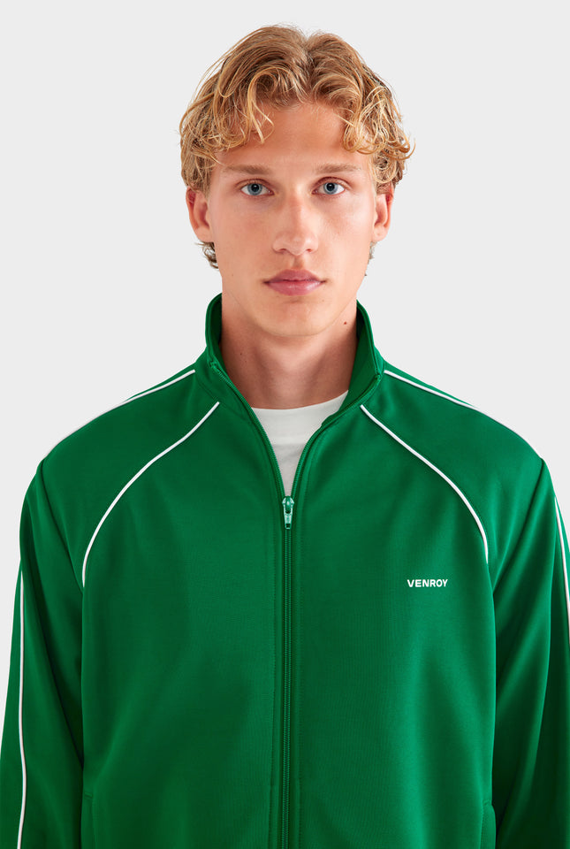 Jersey Zip Track Jacket - Bright Green