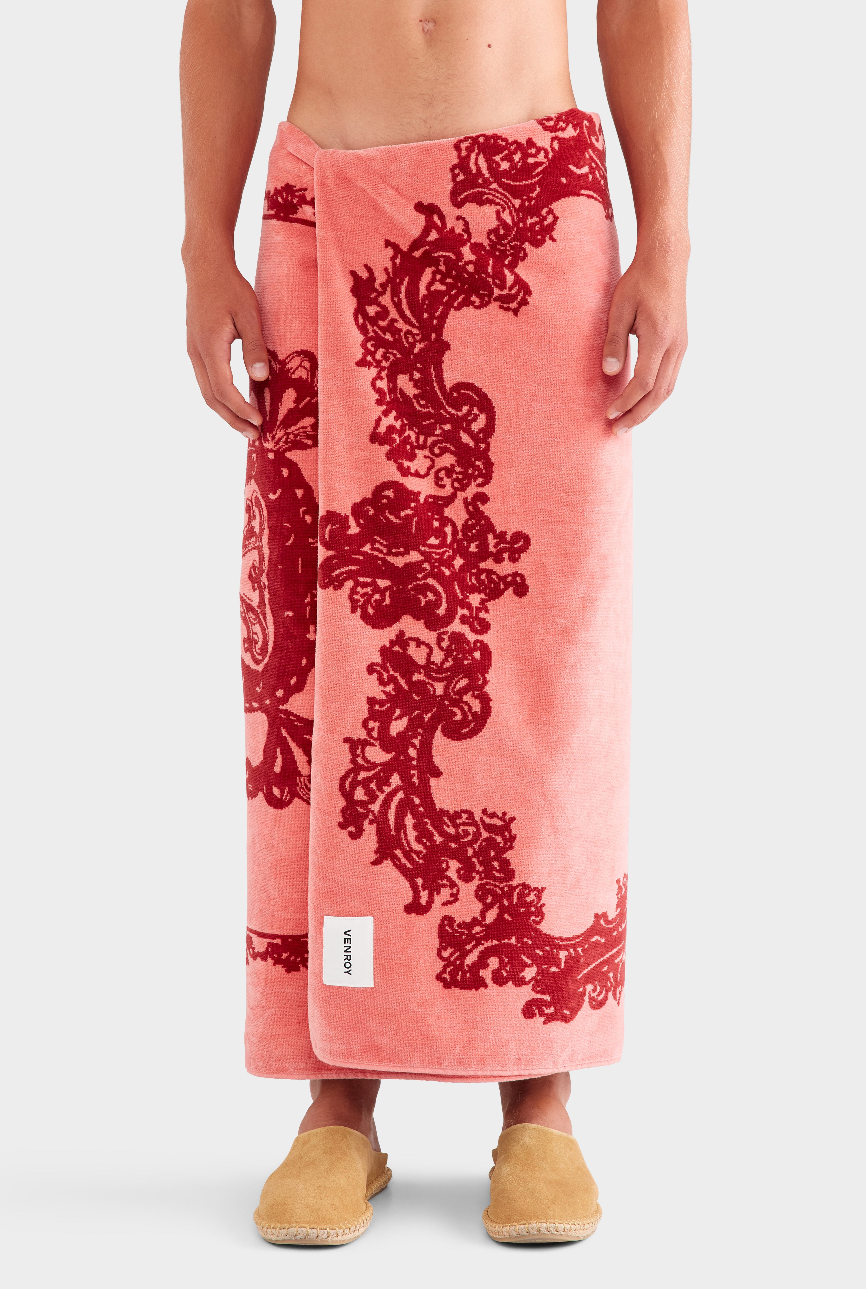 Sacred Heart Towel - Rose/Burgundy