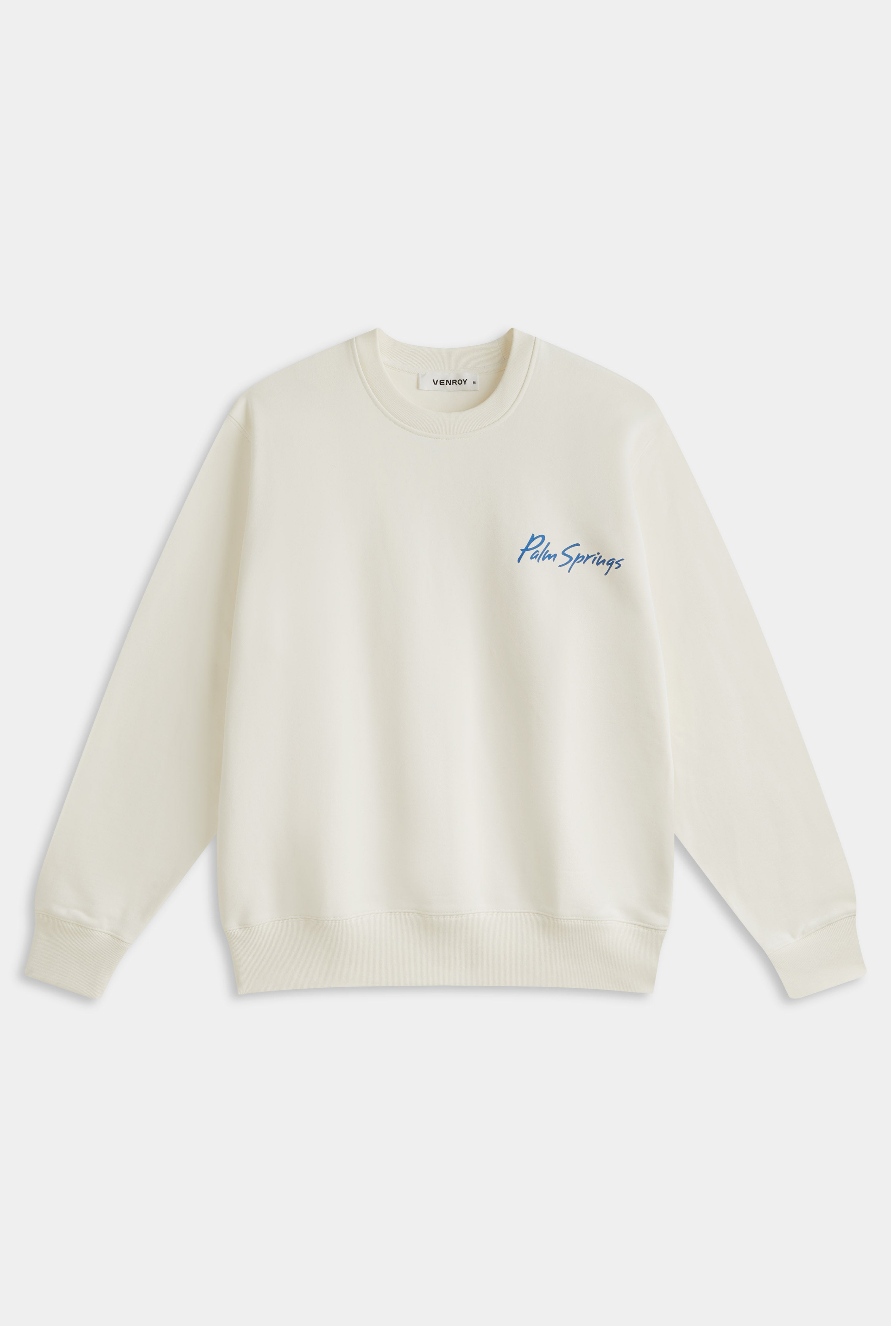 Fleece Track Crewneck - Cream