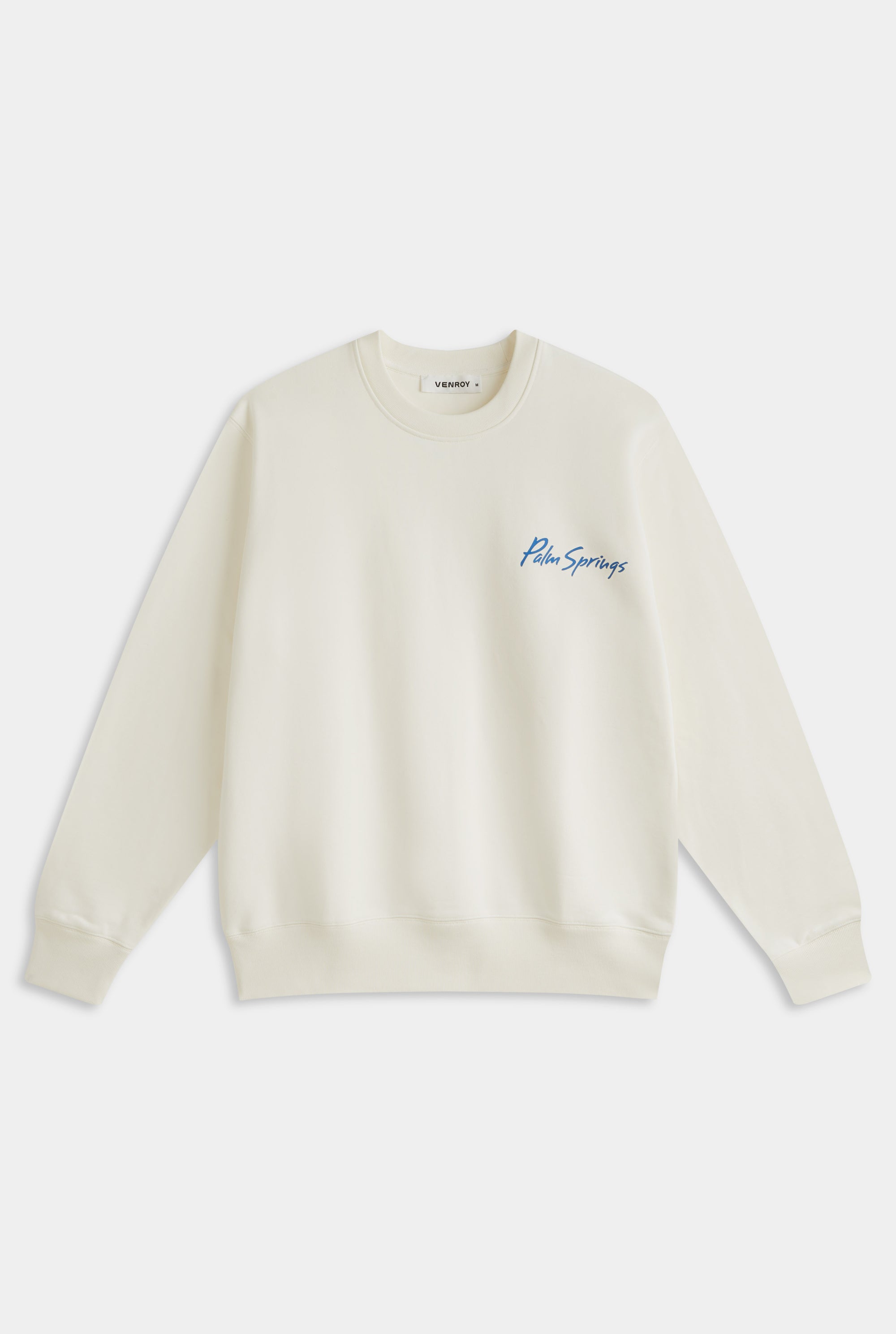 Fleece Track Crewneck - Cream