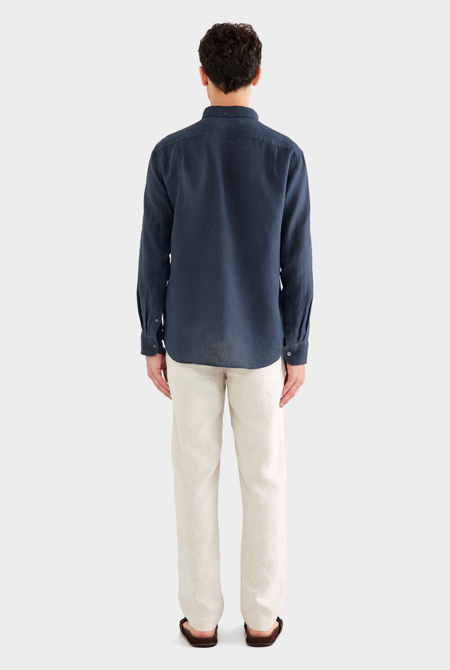 Linen Shirt - Navy