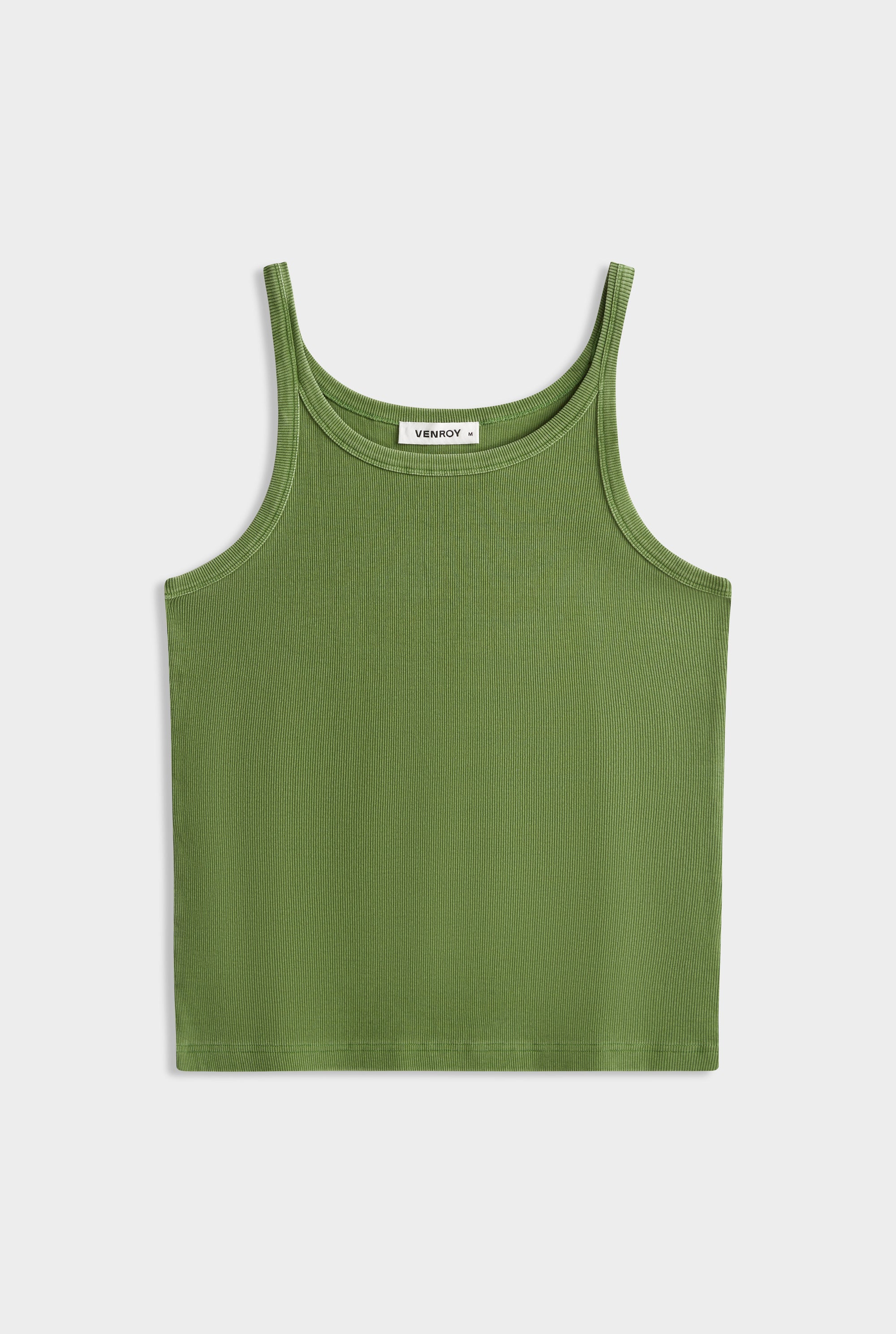 Pigment Dyed Slim Fit Tank -  Cactus