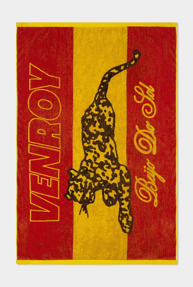 Venroy Rio Beach Towel -  Red/Yellow Beijo Do Sol