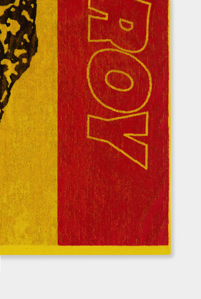 Venroy Rio Beach Towel -  Red/Yellow Beijo Do Sol