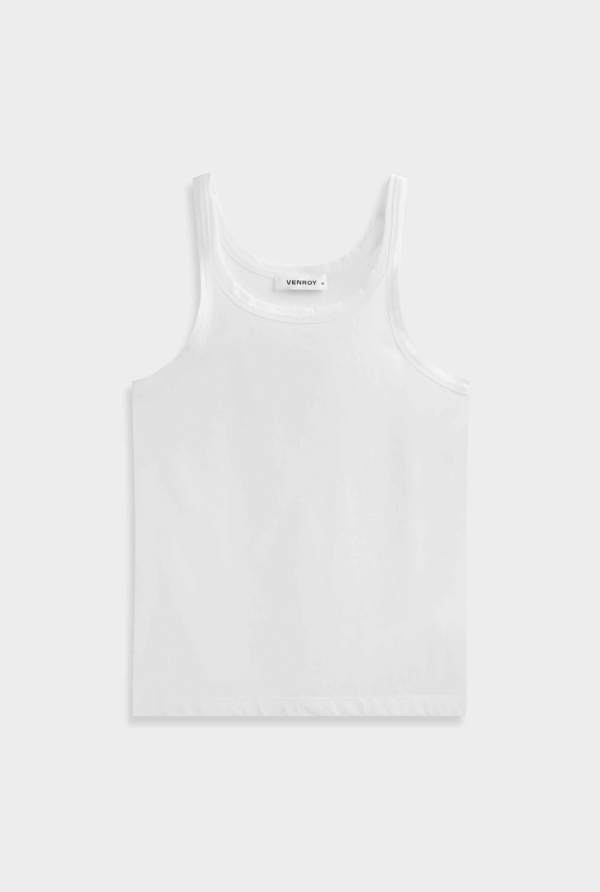 Lightweight Slim Fit Tank - White