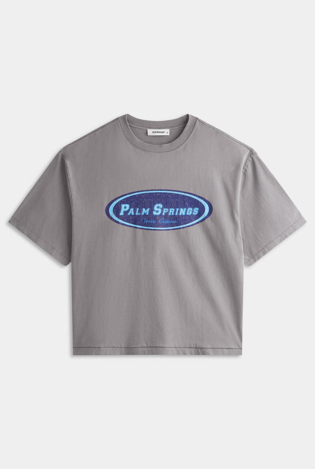 Pigment Dyed Supersized Cotton T Shirt - Charcoal