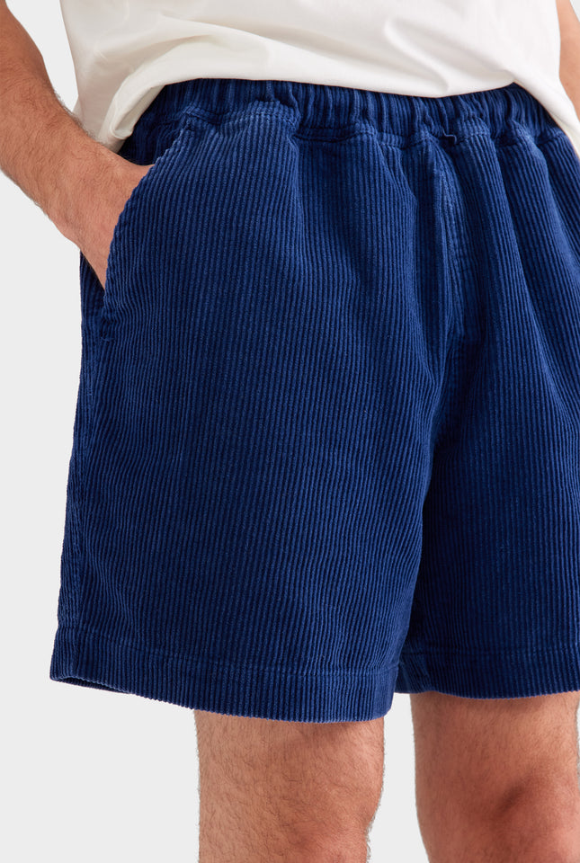 Relaxed Corduroy Short - Washed Navy