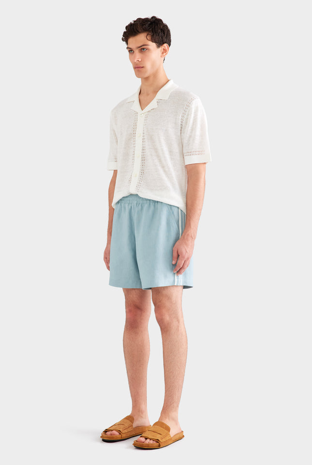 Lounge Short - Arctic Blue/Side Tape