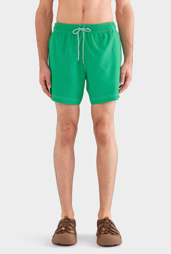 Solid Stretch Swim Short - Jade Green