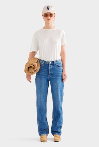 Straight Leg Jean - Mid Indigo