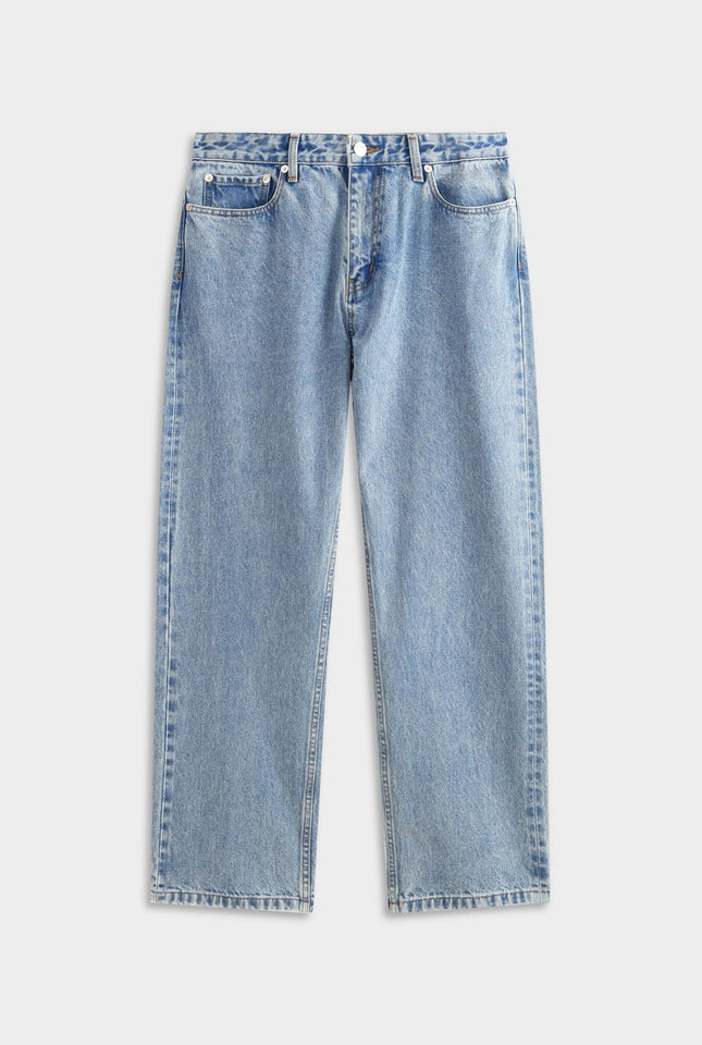 Straight Leg Denim Jean - Light Blue