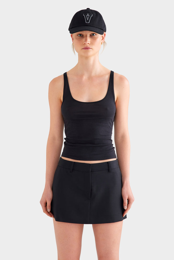 Lightweight Cotton Tank - White