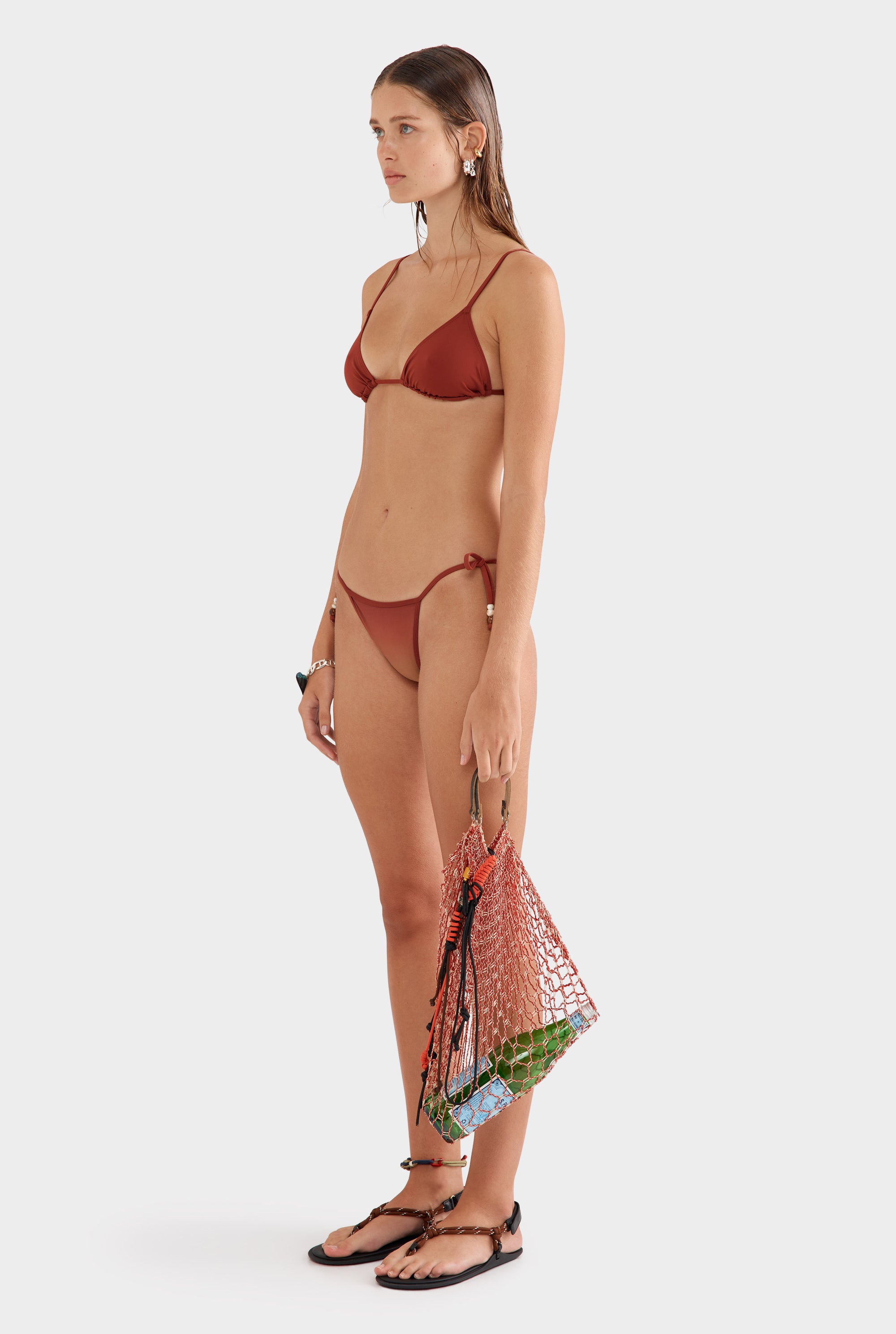 String Bikini Brief - Henna