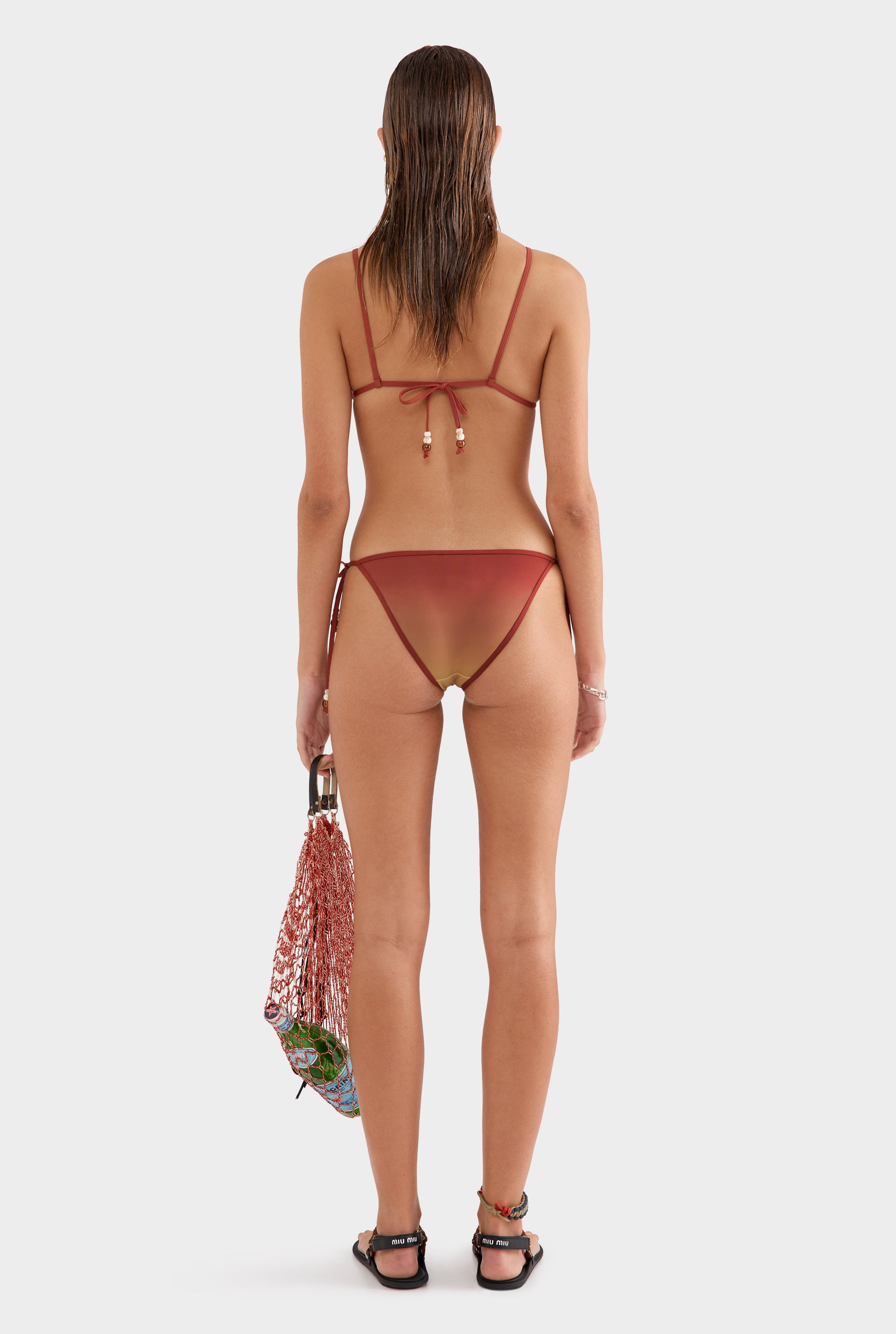 String Bikini Brief - Henna