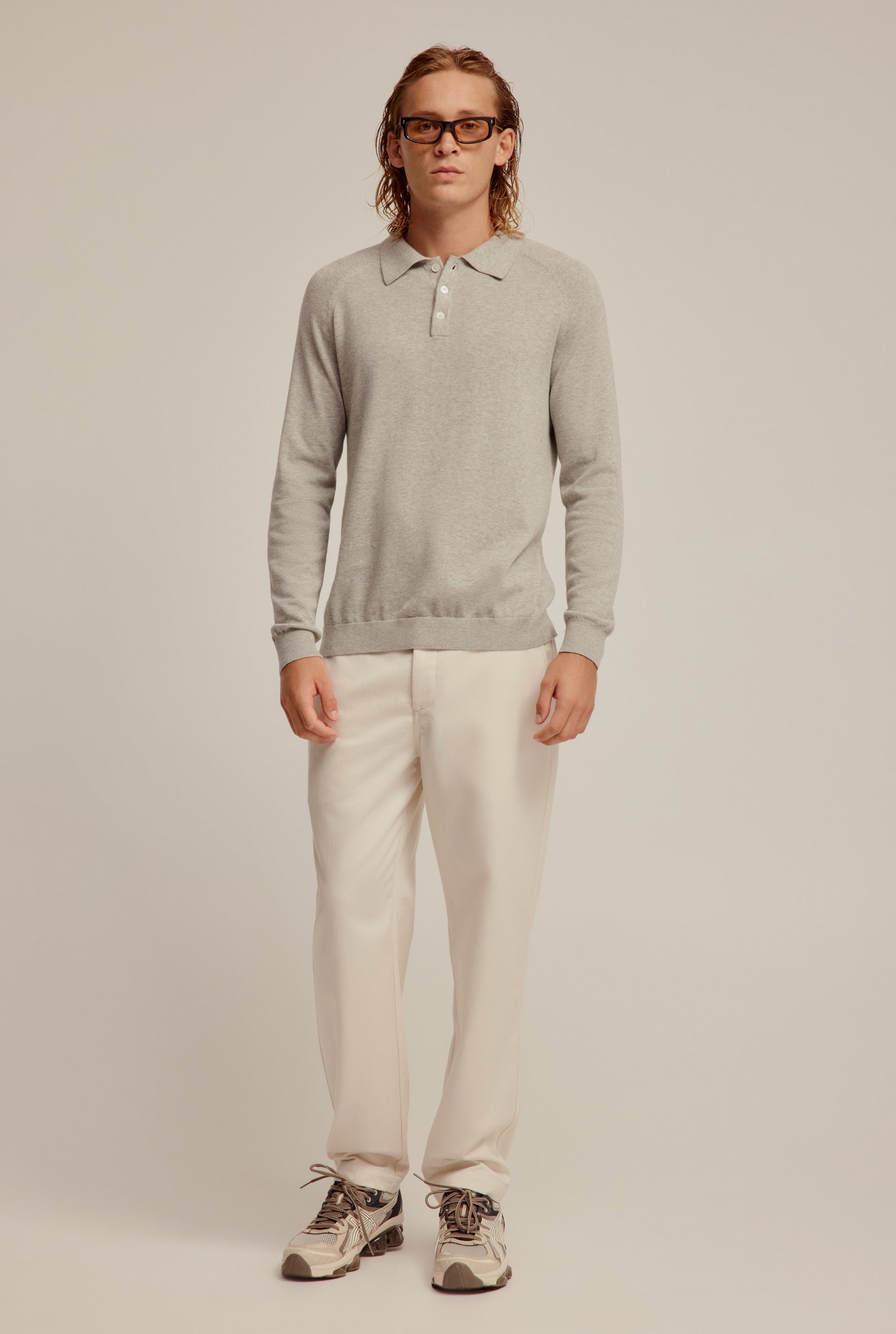 Cotton Twill Trouser - Off White