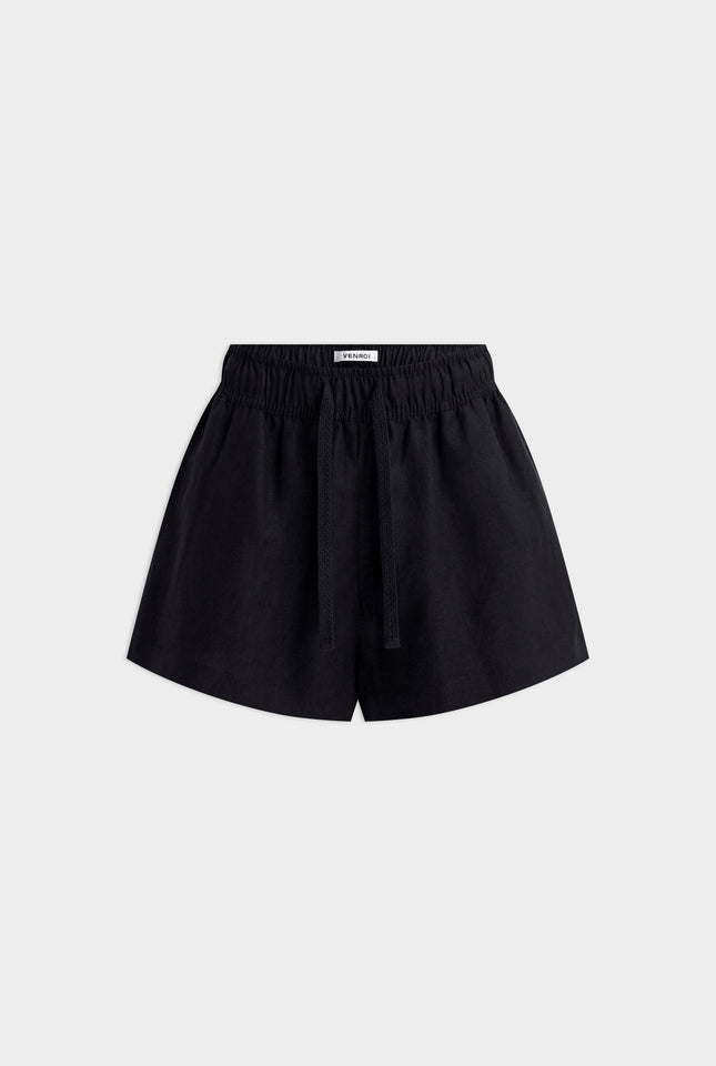 High Waisted Lounge Short - Black