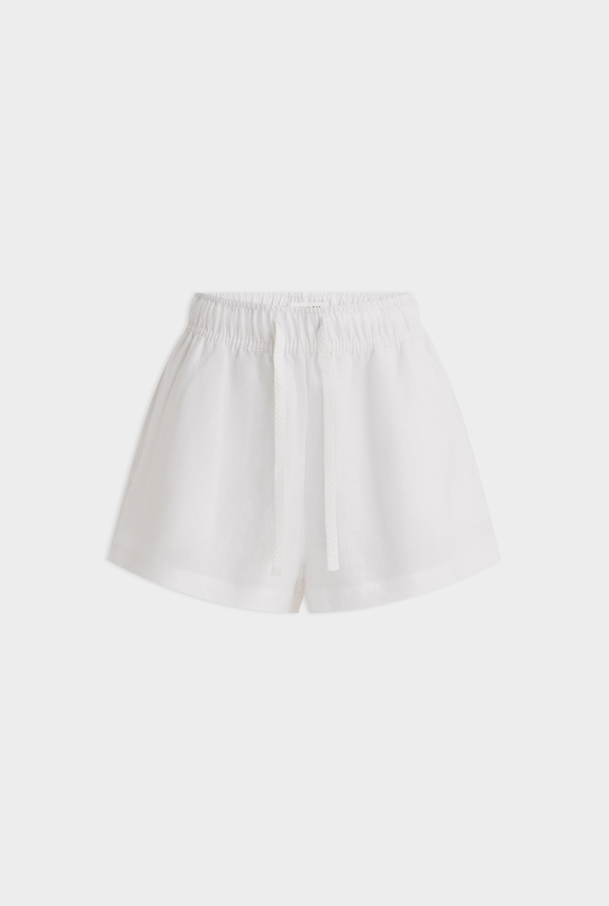 High Waisted Lounge Short - White