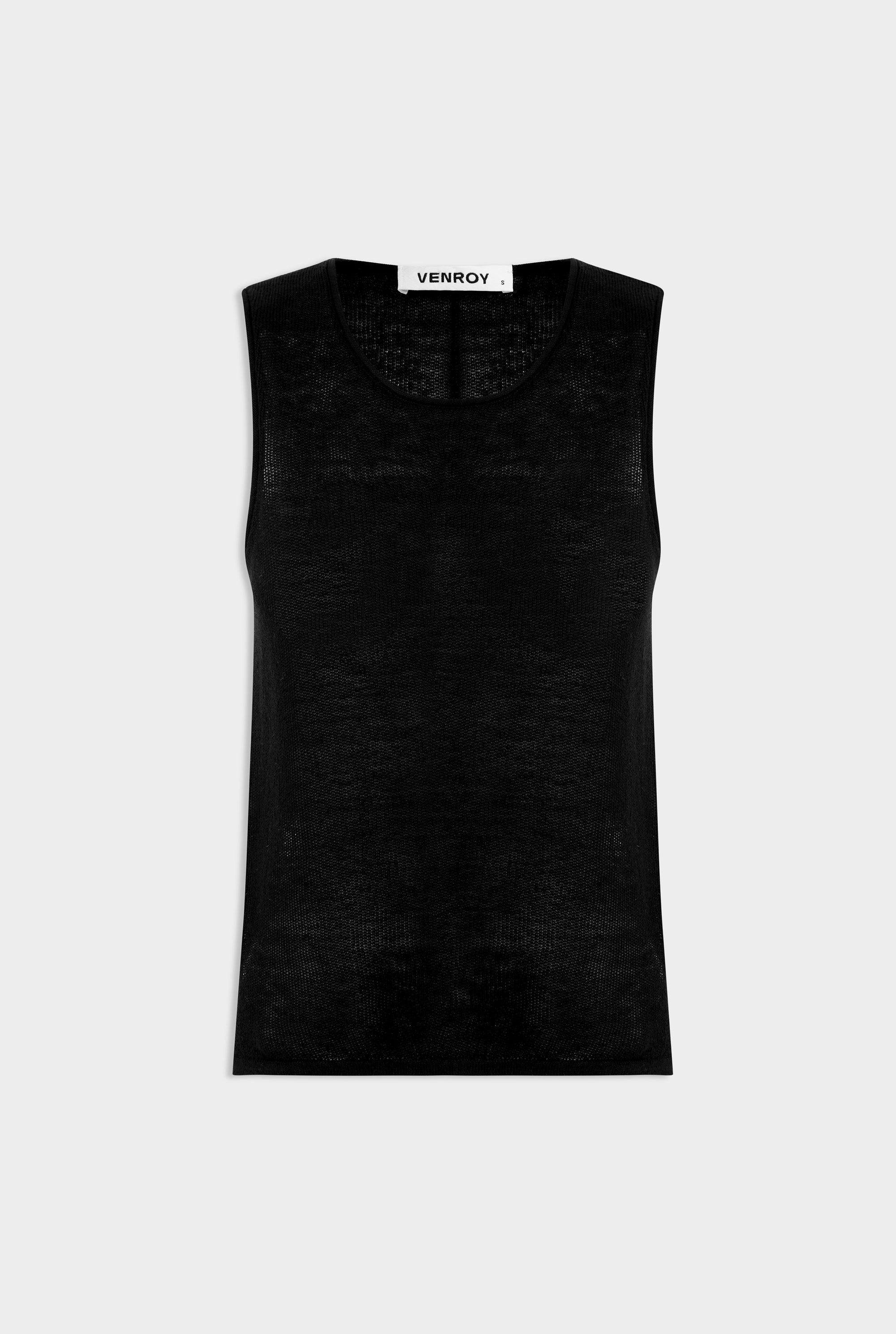 Linen Knitted Tank 2.0 - Black