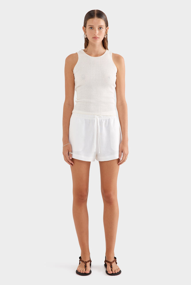 Fitted Rib Tank 2.0 - Off White