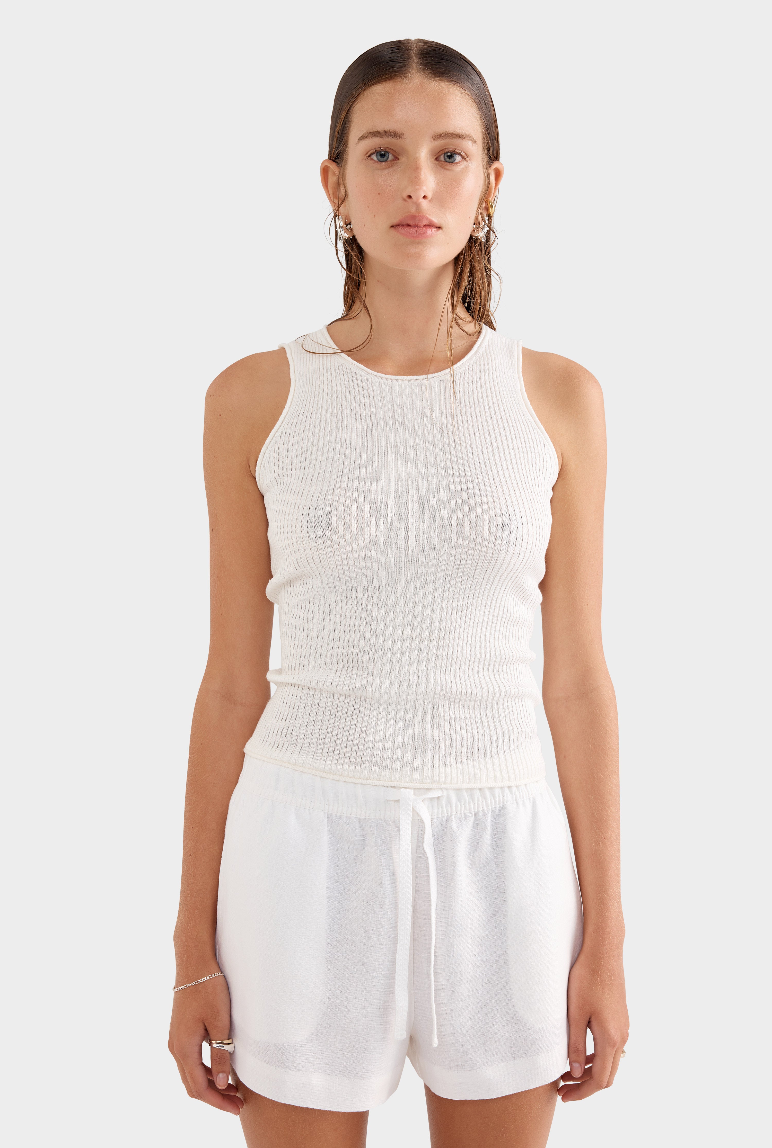 Fitted Rib Tank 2.0 - Off White