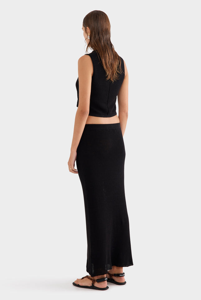 Rib Knitted Skirt 2.0 - Black