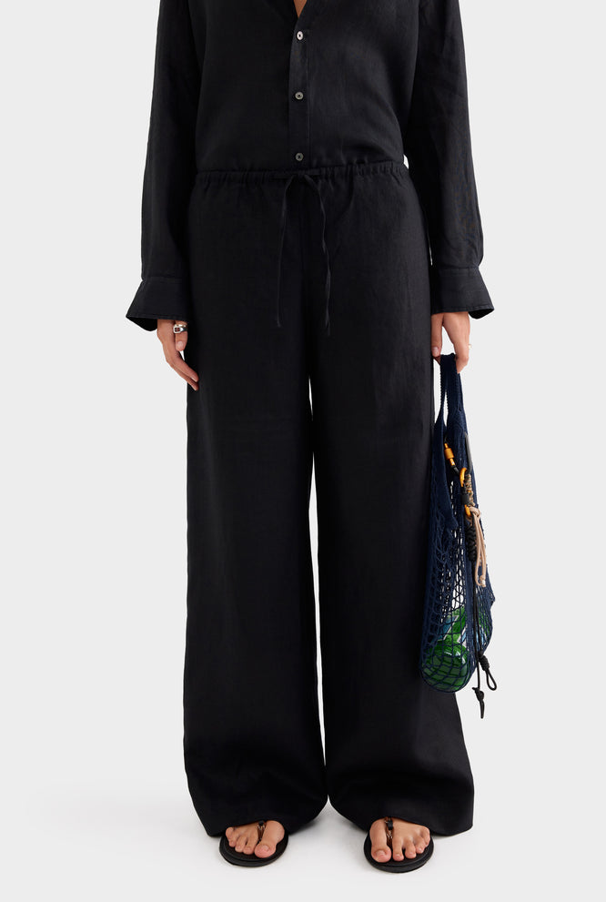 Wide Leg Pant - Black