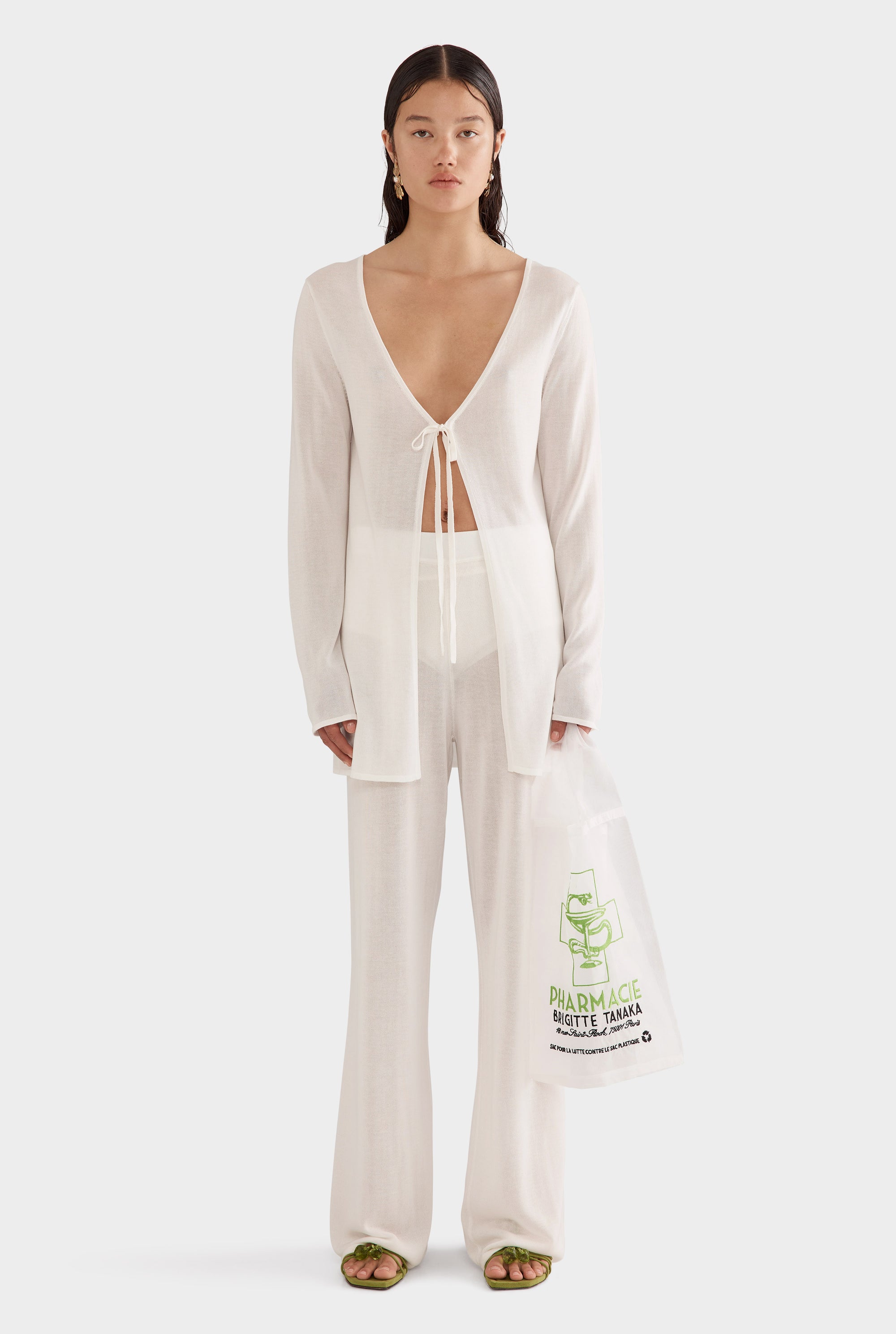 Tencel Knit Pant - Off White