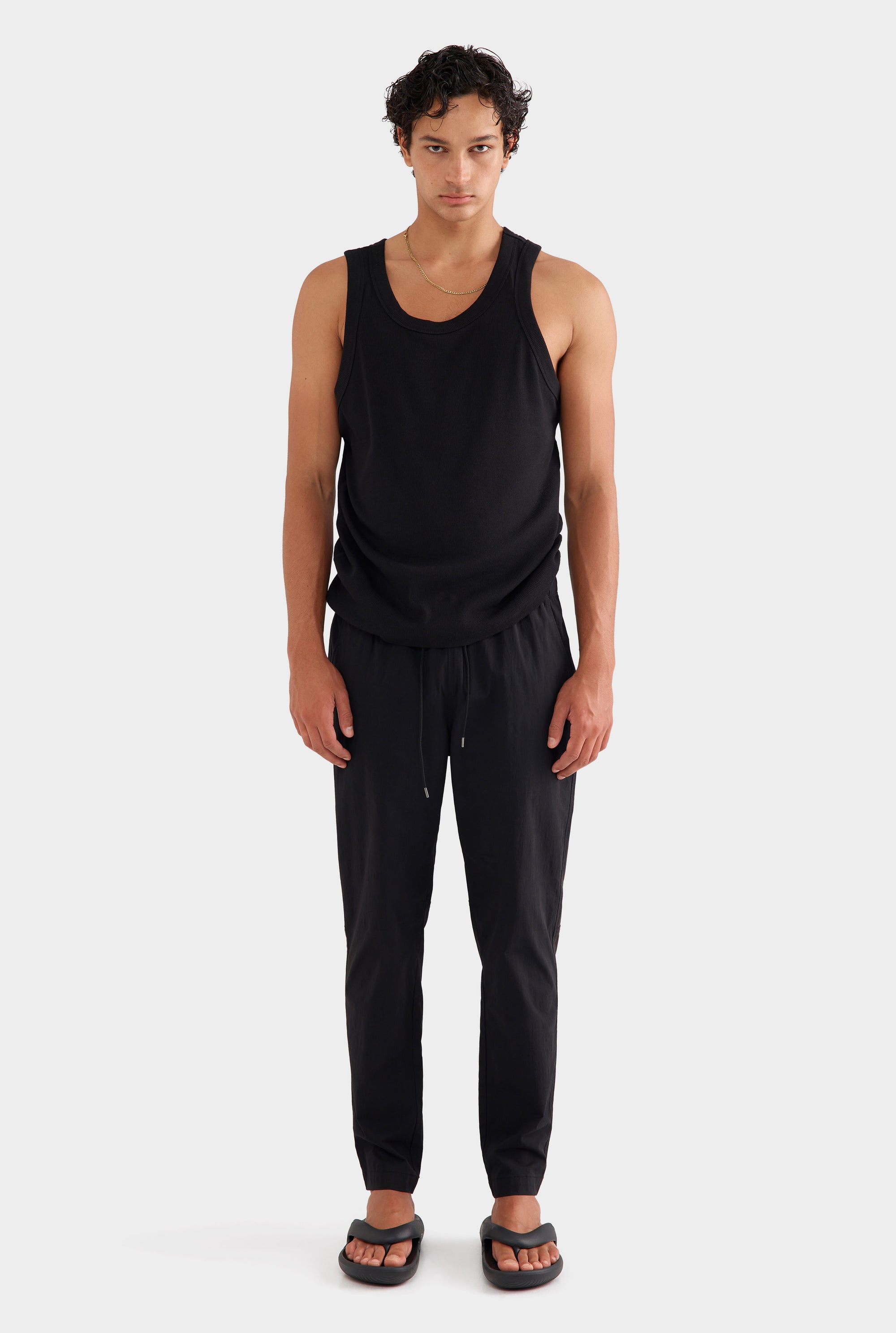 Jersey Rib Tank - Black (mens)