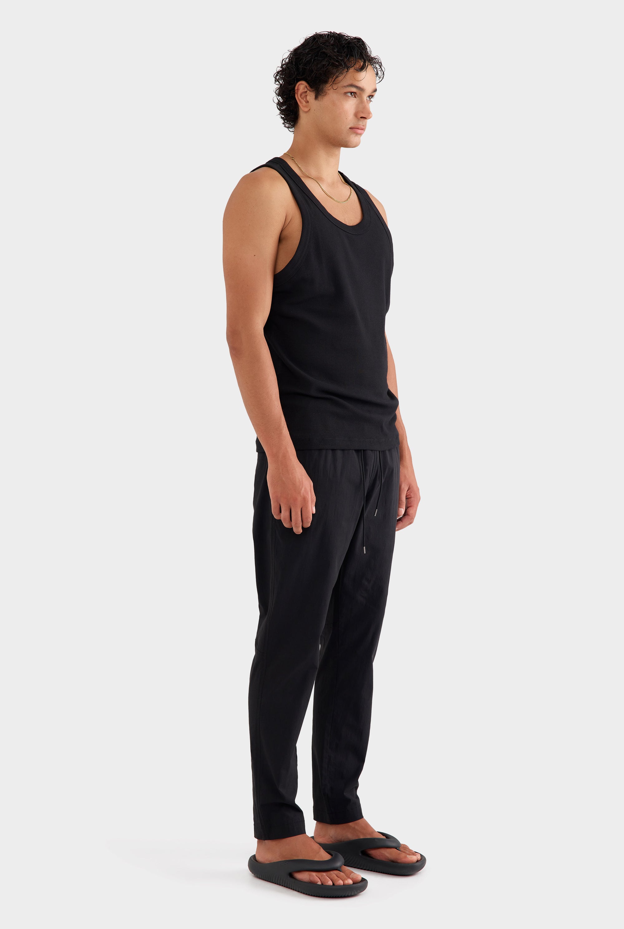 Jersey Rib Tank - Black (mens)