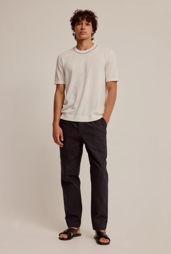 Seam Detail Trouser - Charcoal