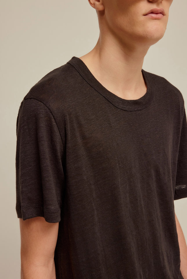 Linen T-Shirt - Black