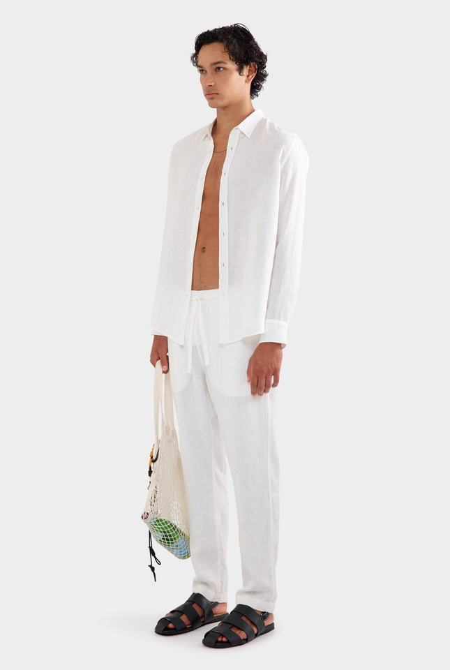 Linen Shirt - White