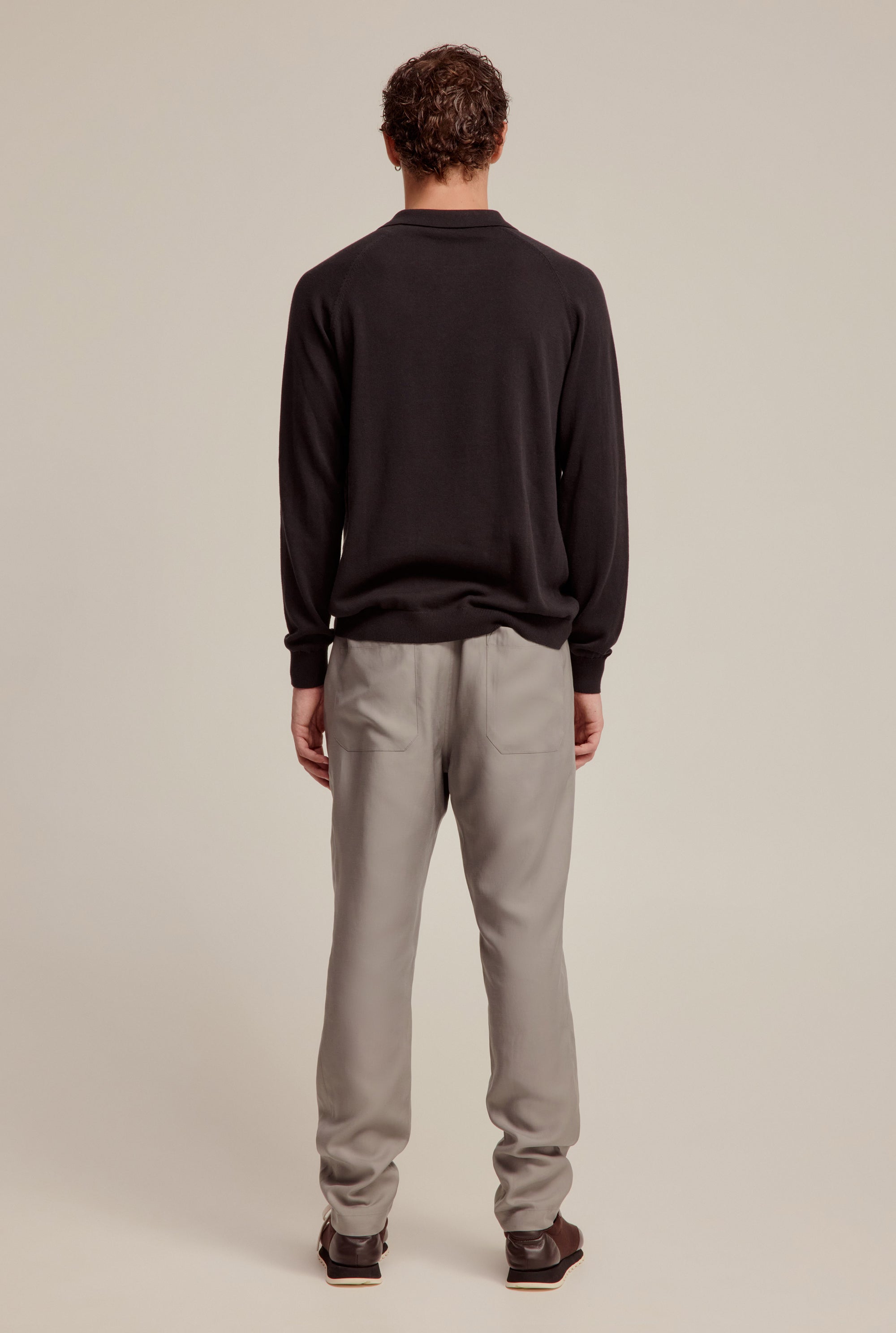 Tencel Lounge Chino - Smoke Grey