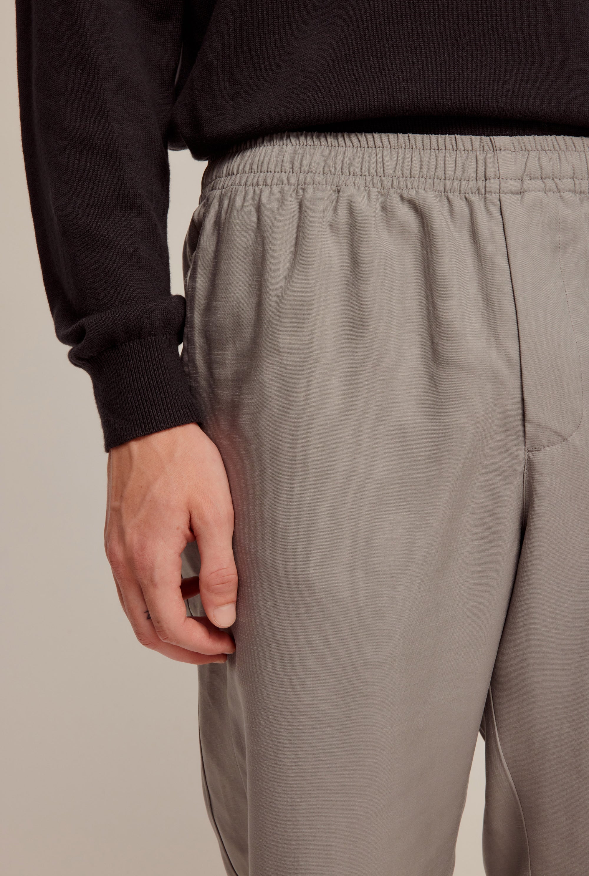 Tencel Lounge Chino - Smoke Grey